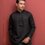 Laxuraious Black Panjabi